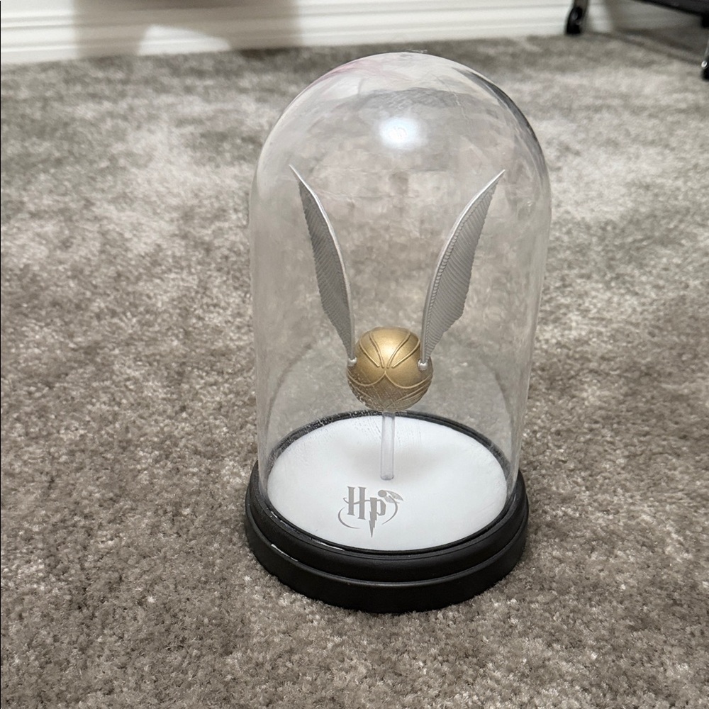 Golden Snitch Display with Plastic Dome